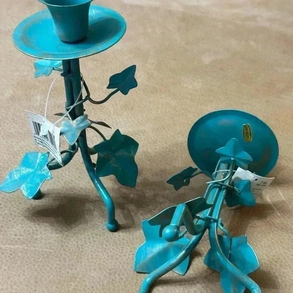 Vintage Garden Gate Designs Wire Candle Holders 1996 - Picture 6 of 7